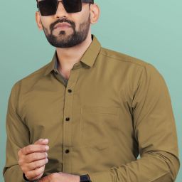 Men Regular Fit Solid Button Down Collar Formal Shirt-image-53