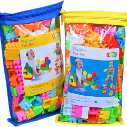 faibhi 200 pcs Building Blocks with Zipper Pouch image 5