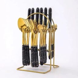ceramic golden cutlery set Stainless Steel Cutlery Set-21