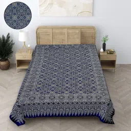 210 TC Cotton Single Geometric Flat Bedsheet-image-67