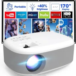 TOTAL Mini Projector WIFI Android IOS Full HD 1080P Miracast Youtube TVStick HDMI USB (5000 lm) Portable Projector-0