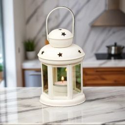 Decorative Hanging Tealight Candle Holder Indoor outdoor Home Decoration for Gifts White Iron Table Lantern-image-45