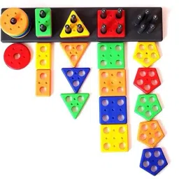 countrylink Color Stacker Shape Sorter Educational Learning Stacking Toddlers Kids Toy(1Set) image 4