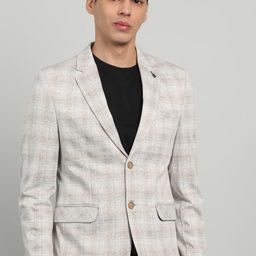 killer Men Checkered Single Breasted Casual Blazer-picture-0