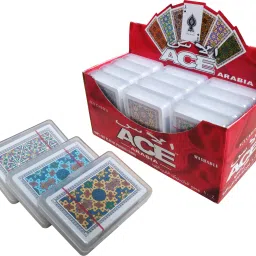 Pack of 3 Pure Plastic Playing Card Decks Washable-4