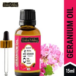 100% Natural & Organic, Geranium Essential Oil & Dropper for Skin, Hair Care-image-58