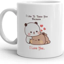Bubu Like To Tease Dudu Because… Beautifull Love Couple gift Ceramic Coffee Mug-image-24