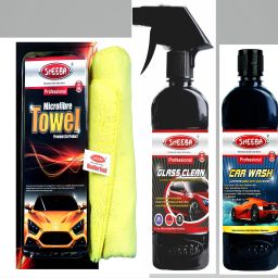 Glass clean, Car wash, Towel Combo-24