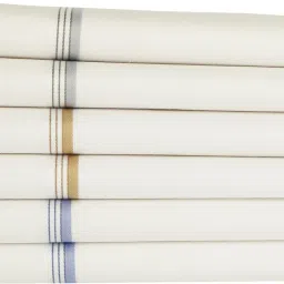 AKsells Lining Design 100% Cotton Premium Collection Handkerchiefs Hanky for Men ["White"] Handkerchief-image-32