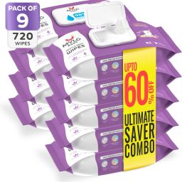 Baby Gentle Wipes with Coconut & Neem, Thick & Soft, Anti-bacterial, With Lid-image-73