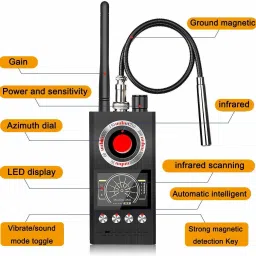 MAYUMI Anti Hidden Camera Detector, RF Detector Wireless Bug Detector Signal for Camera Advanced Metal Detector image 2