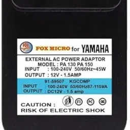 DEVBHOOMI DB-12V Yamaha Keyboard Power Cord AC Adapter for Yamaha 12 W Adapter-9