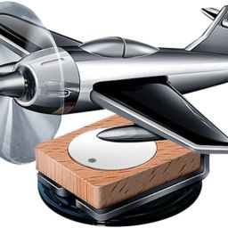Car Essential Oil Diffuser Solar Airplane Car Diffuser Wooden Base Portable Car Air Purifier-image-10