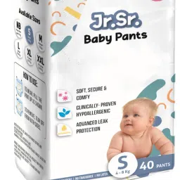 Baby Diaper Pants with Advanced Leak Protection | Soft & Comfortable | Pack of 1 - S-16