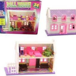 34 PIECE DREAM BEAUTIFUL DOLL HOUSE SET FOR GIRLS-image-12