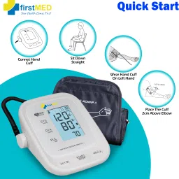 Firstmed FM 05 Upper Arm's Automatic Digital Talking With inbuilt battery Type-C USB FM 05 Bp Monitor image 2
