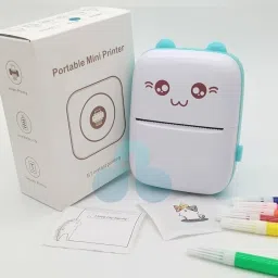 TECHEL Mini Printer with Paper for Photo Printer nbh12 Single - Text Used For: Title, Compare image 2