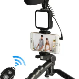 ANY KART Best Vlogging Accessories Kit for Mobile Phone DSLR Camera Video Recording Kit Tripod Kit, Monopod Kit image 3