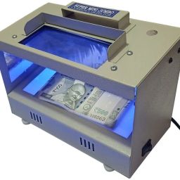 Security Store Fake Note Detector Machine (Grey) Handheld Currency Detector-0