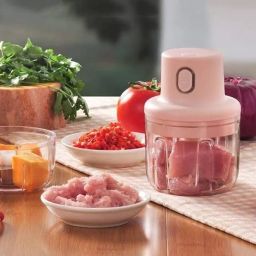Mini Electric Chopper, Food Processor, Stainless Steel Blades Electric Chopper-image-17