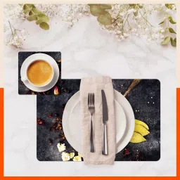 matworks by bathla Rectangular Pack of 6 Table Placemat image 2