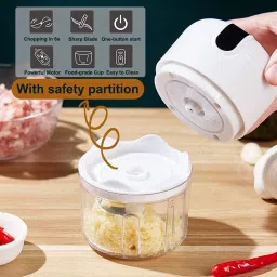 nivaanmantra USB MINI FOOD PROCESSER 10 W Food Processor image 3