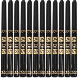 Waterproof Eyeliner Black Packof 12pcs 2.5 g (Black) 2.5 g (Black)-23