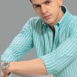 Men Slim Fit Printed Button Down Collar Casual Shirt-image-40