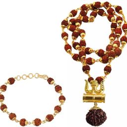 Wood, Alloy Gold, Brown Jewel Set-image-21