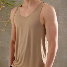 Neo-Skin Bamboo Stretch Brown Men Vest-image-29