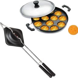Sandwich Gas Toaster Regular & 12 Cavity Appam Patra with Stainless Steel Lid K0 0 W Pop Up Toaster-picture-17