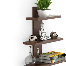 bluewud Phelix Engineered Wood Open Book Shelf image 5