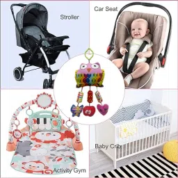 a to z hub Cradle & Stroller Plush Playing Toy Car Hanging Rattles, Hanging Toy,ghodiyu Toy Rattle image 4