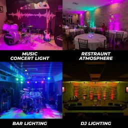 wrader (Set of 2) 60 LED DJ Par DMX Disco Ball Set image 5