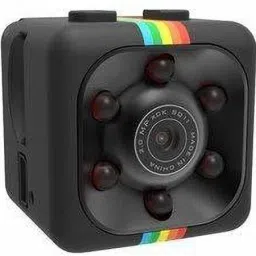 SekyuritiBijon HD Mini Camera Wired 1080p FHD 120° Viewing Area Security Camera, Black Sports and Action Camera-3