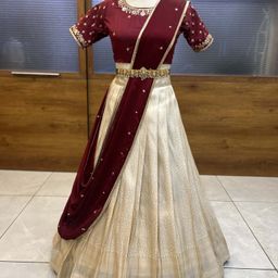 divastri Self Design Semi Stitched Lehenga Choli-picture-12