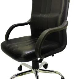 RW-108 Doctor Ortho Revolving Spine Lumbar Office Chair|High Back Support Chair| Leatherette Office Executive Chair-image-39