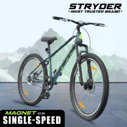 27.5" Magnet Single Speed Bicycle With Disc Brake & Front Suspension | 27.5 T (inch) Mountain Cycle-image-13