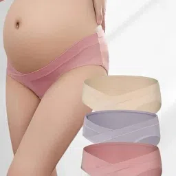 Pack of 3 Women Maternity Multicolor Panty-image-4