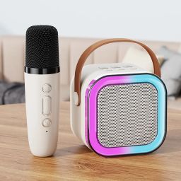 TechPride Mini Karaoke Bluetooth Speaker with Mic | LED Lights | Portable | USB/TF 5 W Bluetooth Home Audio Speaker-11
