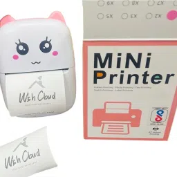 Wish Cloud Mini Kids Inkless Bluetooth Thermal Printer Thermal Receipt Printer-image-2