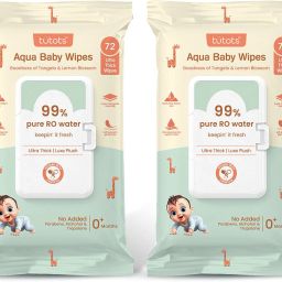 Ultra thick Aqua Baby Wipes with Tangelo and Lemon Blossom-image-7