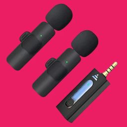 K35 Wireless Microphone With Collar mic for Vlogging, Recording & Interview Microphone-picture-23