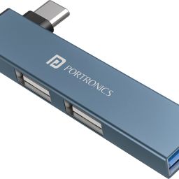 Portronics Mport Mino C USB-C Hub with 3 USB Ports, Type C Plug, USB 3.0, 2-Port USB 2.0 POR-2730 USB Hub-image-68
