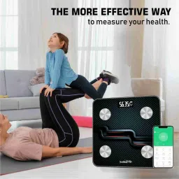 Healthgenie Smart Weight Machine With 18 Body Parameters Sync With App,Sporty Steps Weighing Scale image 4
