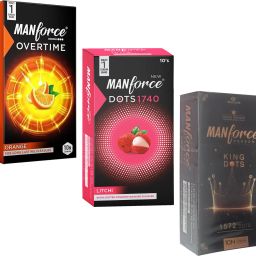 Orange, Litchi And King Dots Flavoured Dotted Condom-image-99
