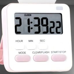 Digital White Clock-image-86