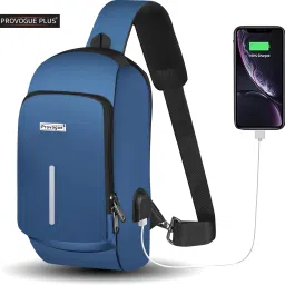 Blue Men & Women Shoulder Bag LEGENDER Unisex Crossbody Bag Sling Bag With USB PORT and SECURE LOCKING SYSTEM-image-86