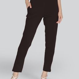 lyra Women Regular Fit Brown Cotton Blend Trousers-picture-13