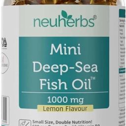 Mini Deep Sea Fish Oil - Omega 3 1000 mg EPA & DHA With Vitamin D3 & E-17
